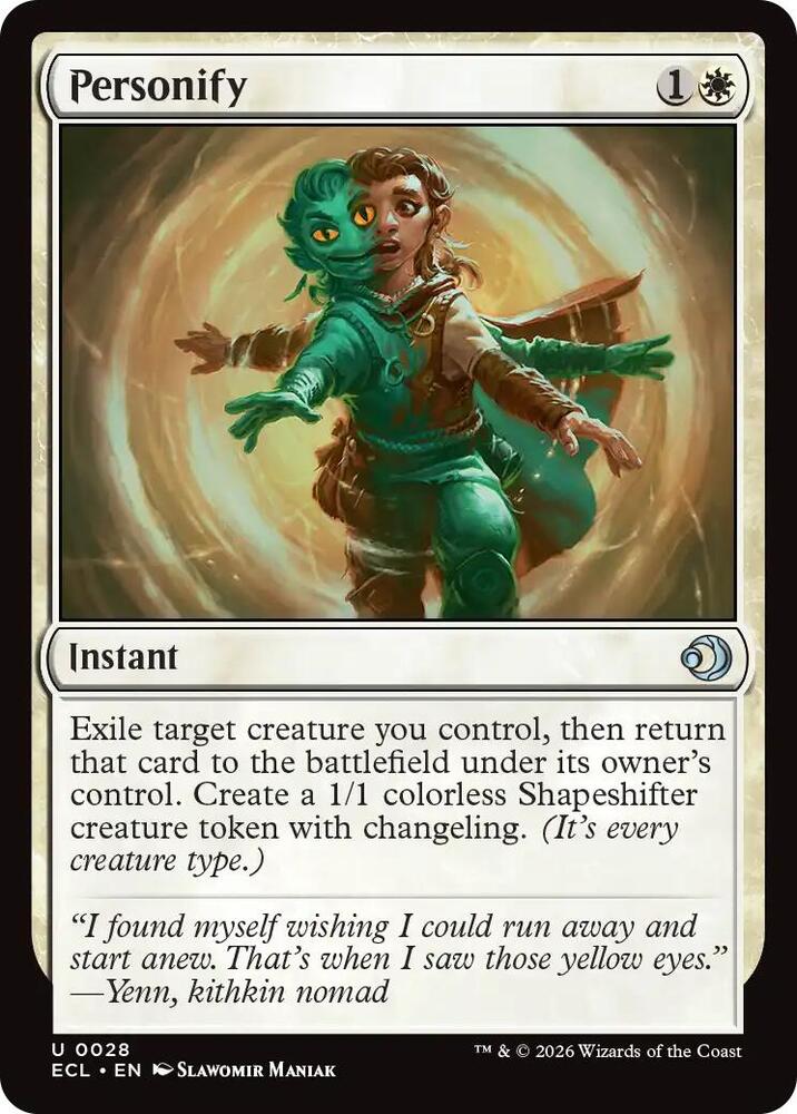 Personify 28 card from Lorwyn Eclipsed
