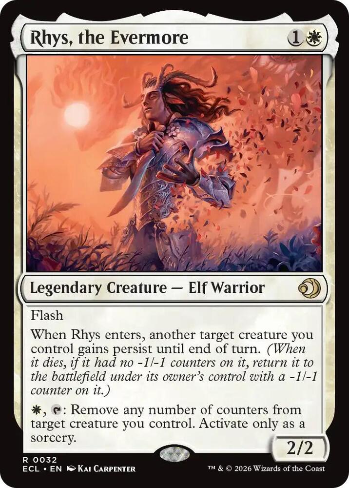 Rhys, the Evermore 32 card from Lorwyn Eclipsed