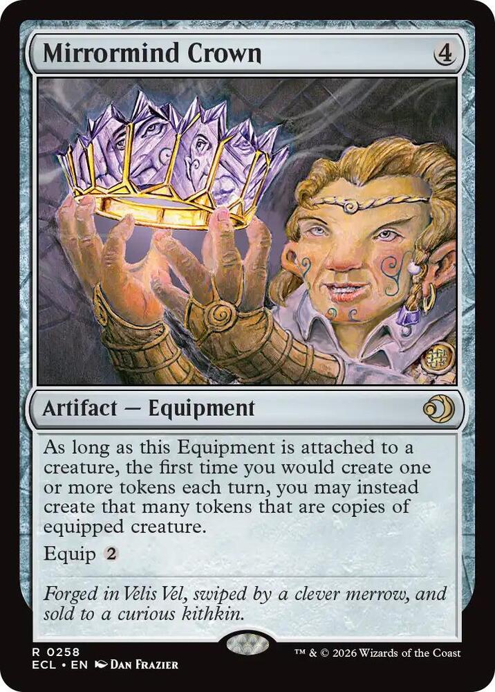Mirrormind Crown 258 card from Lorwyn Eclipsed
