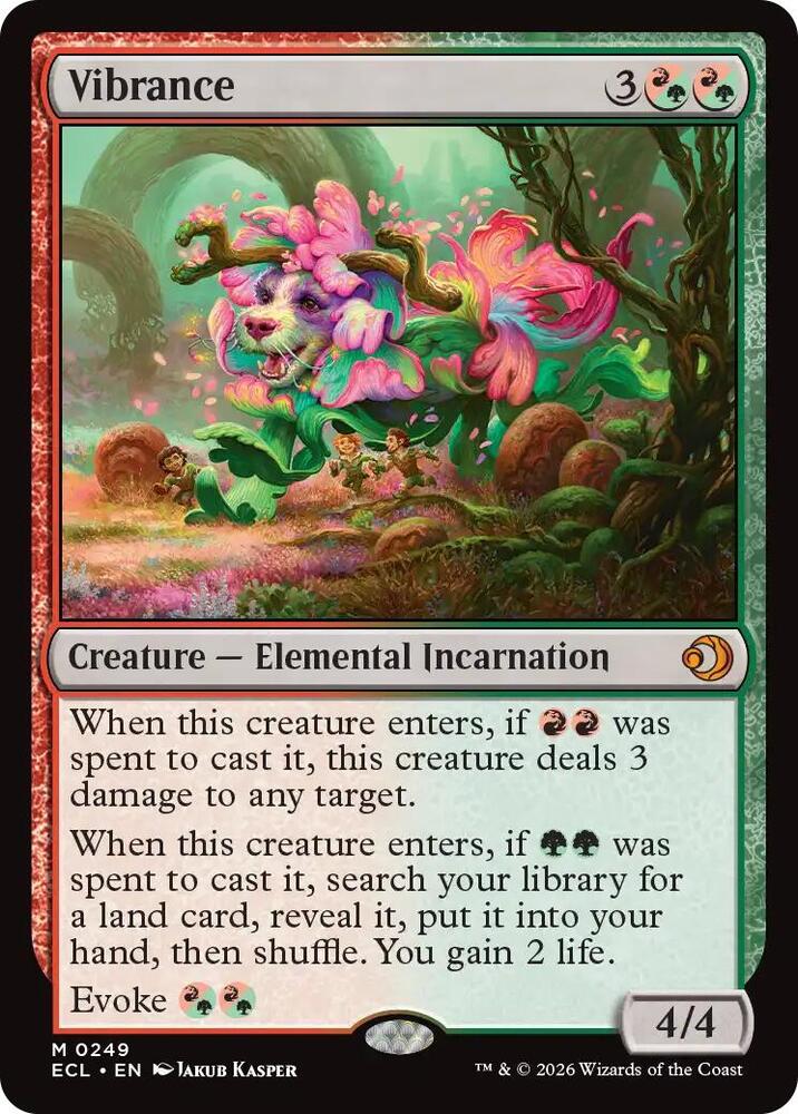 Vibrance 249 card from Lorwyn Eclipsed