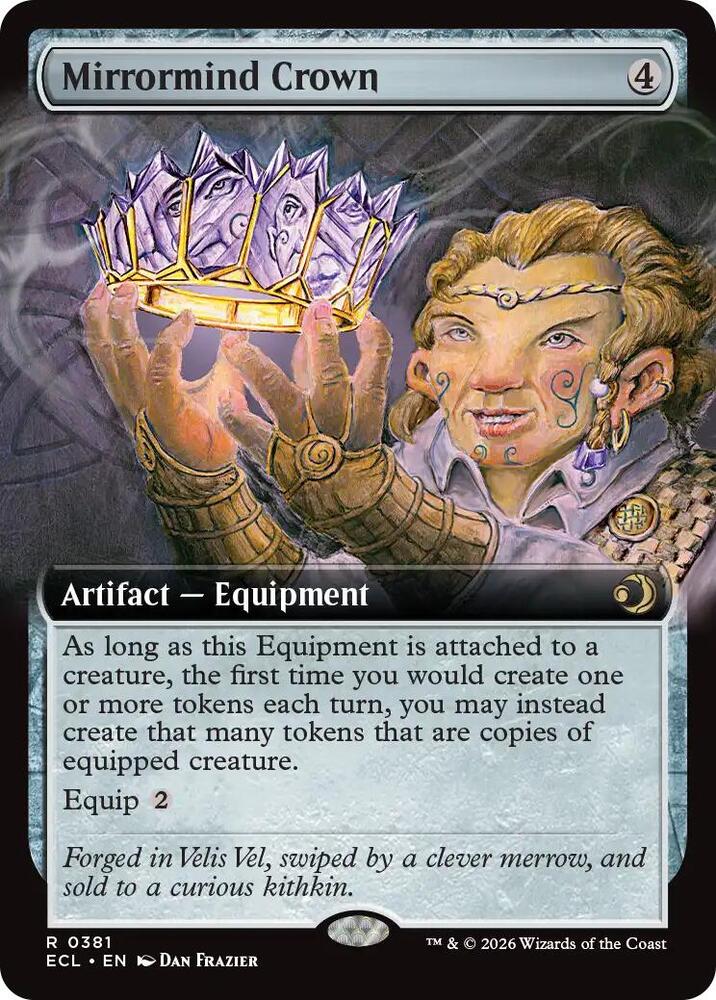 Mirrormind Crown (Extended Art) 381 card from Lorwyn Eclipsed