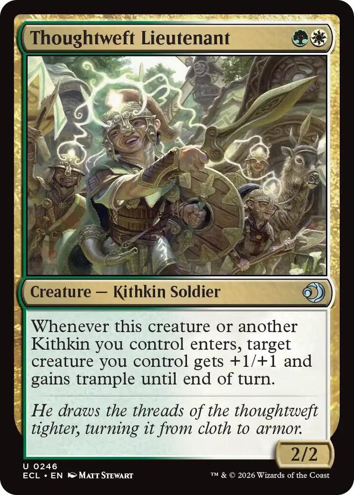 Thoughtweft Lieutenant 246 card from Lorwyn Eclipsed