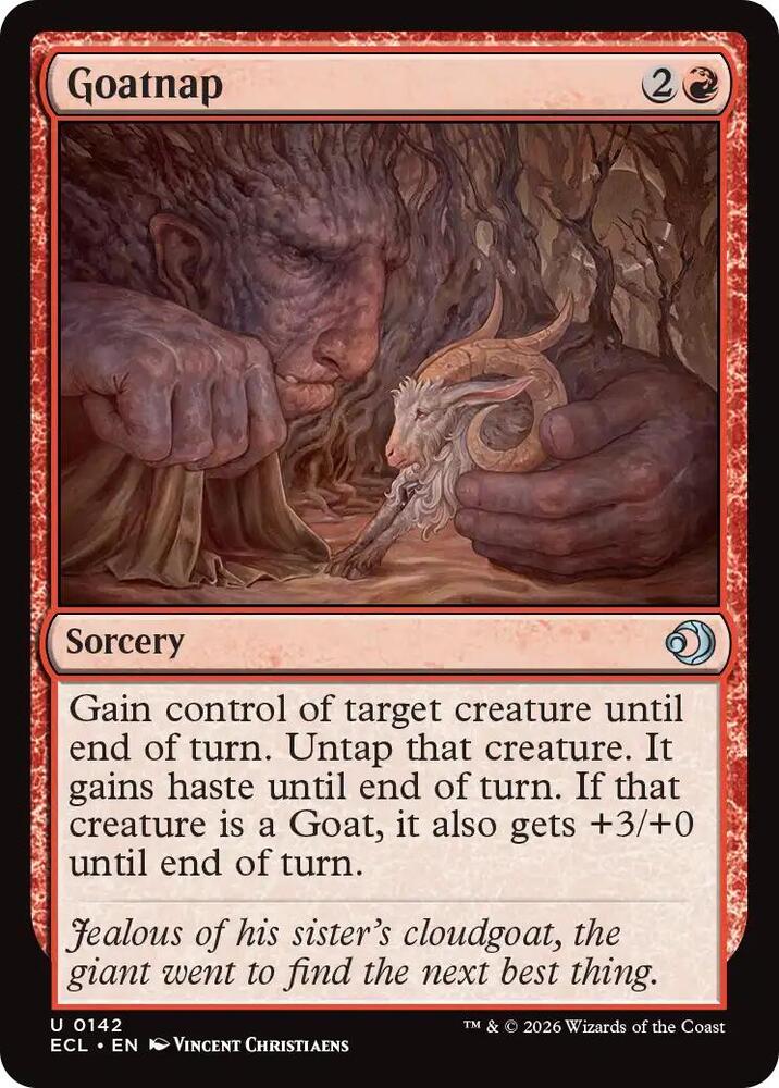 Goatnap 142 card from Lorwyn Eclipsed