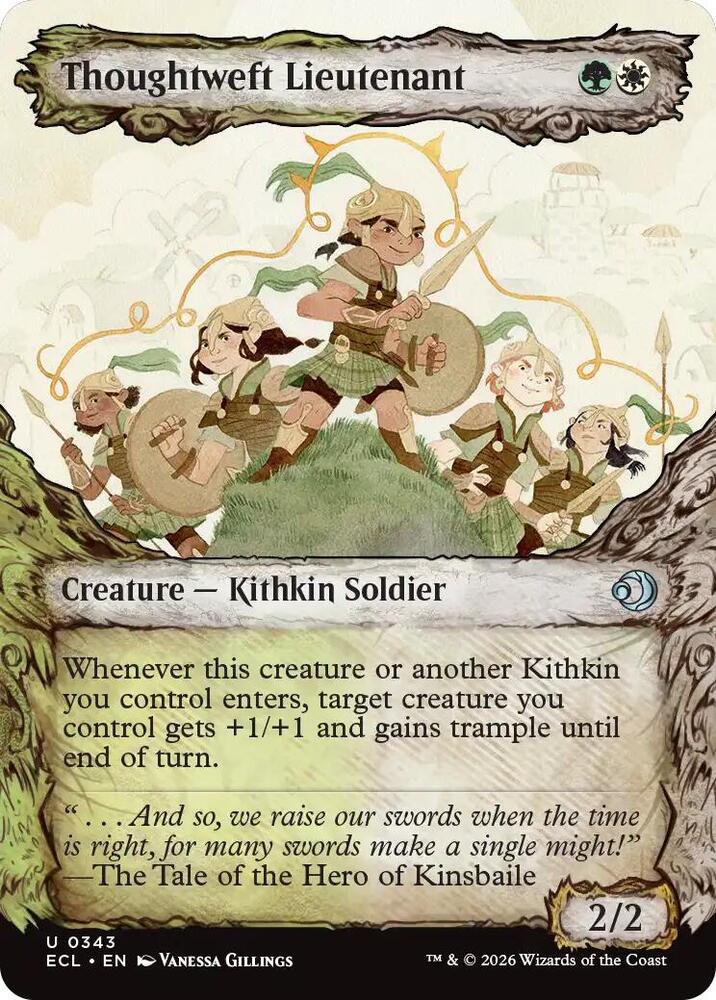 Thoughtweft Lieutenant (Showcase) 343 card from Lorwyn Eclipsed