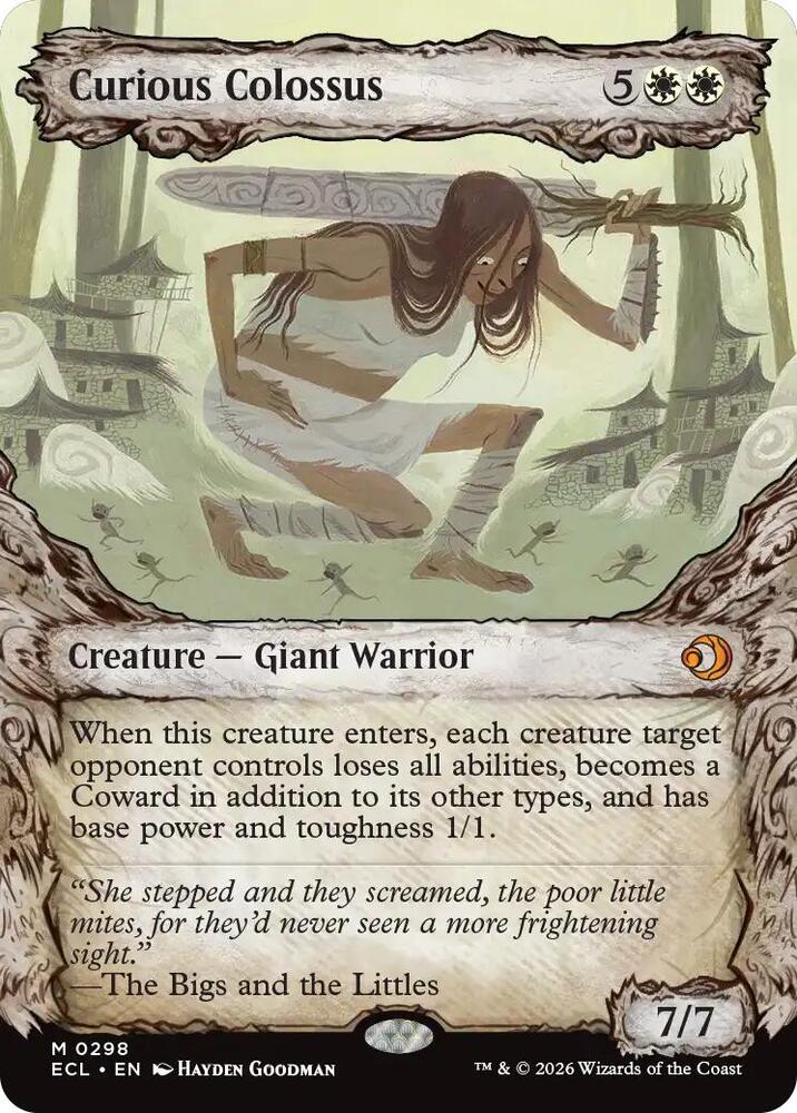 Curious Colossus (Showcase) 298 card from Lorwyn Eclipsed