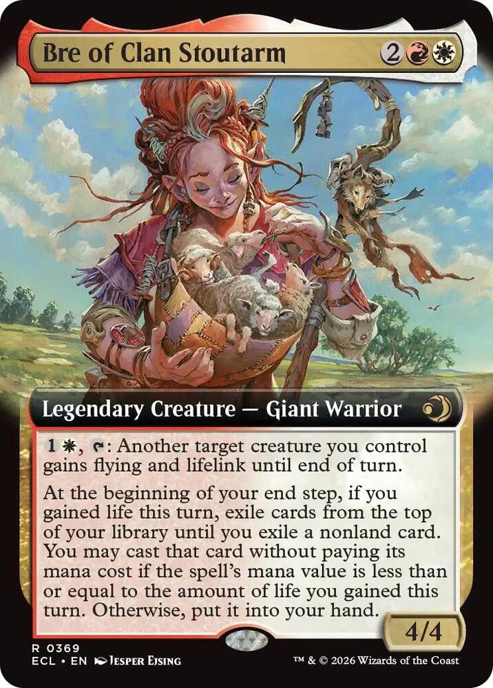 Bre of Clan Stoutarm (Extended Art) 369 card from Lorwyn Eclipsed