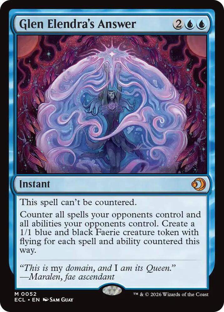 Glen Elendra's Answer 52 card from Lorwyn Eclipsed