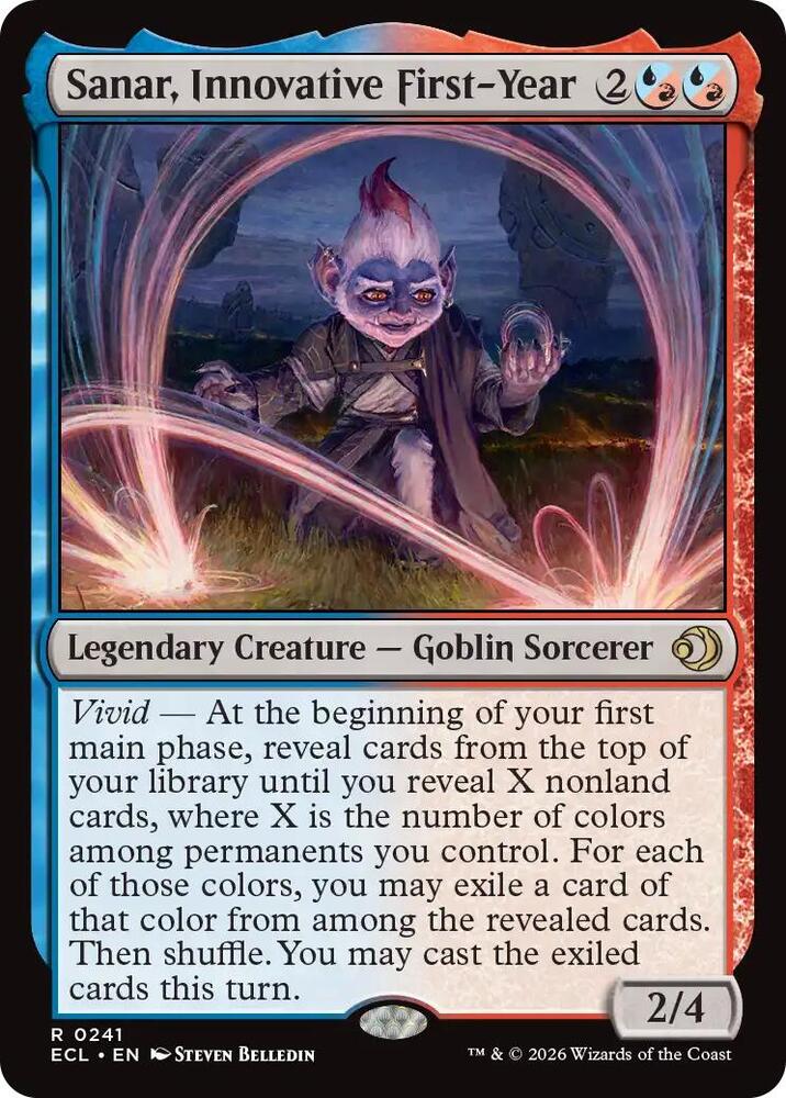 Sanar, Innovative First-Year 241 card from Lorwyn Eclipsed