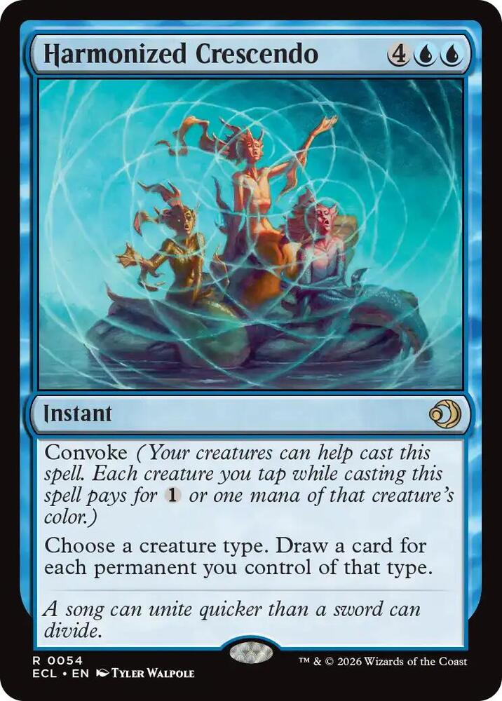 Harmonized Crescendo 54 card from Lorwyn Eclipsed