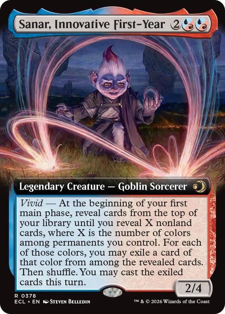 Sanar, Innovative First-Year (Extended Art) 378 card from Lorwyn Eclipsed