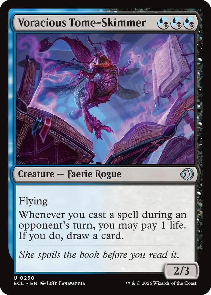Voracious Tome-Skimmer 250 card from Lorwyn Eclipsed