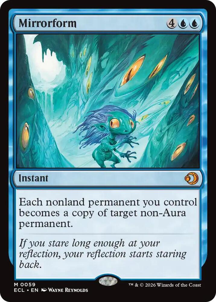 Mirrorform 59 card from Lorwyn Eclipsed