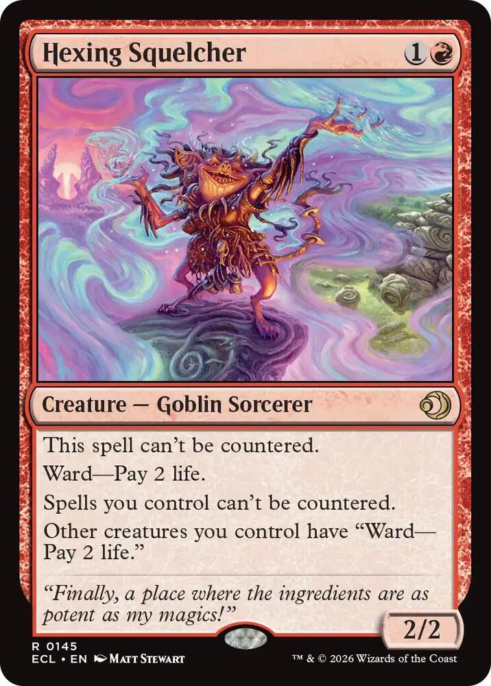 Hexing Squelcher 145 card from Lorwyn Eclipsed