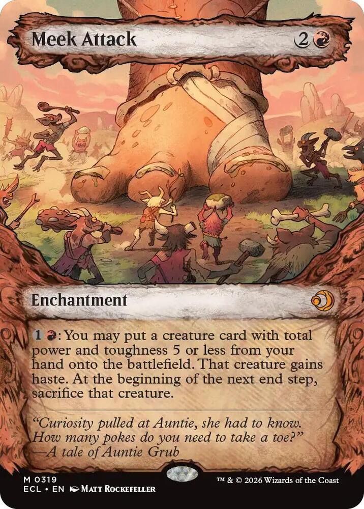 Meek Attack (Showcase) 319 card from Lorwyn Eclipsed
