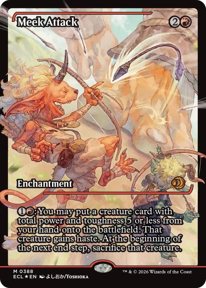 Meek Attack (Showcase) 388 card from Lorwyn Eclipsed