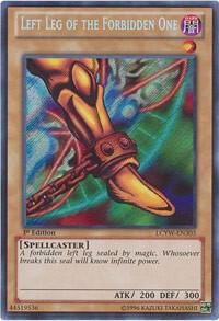 Left Leg of the Forbidden One LCYW-EN303 card from Legendary Collection 3: Yugi's World