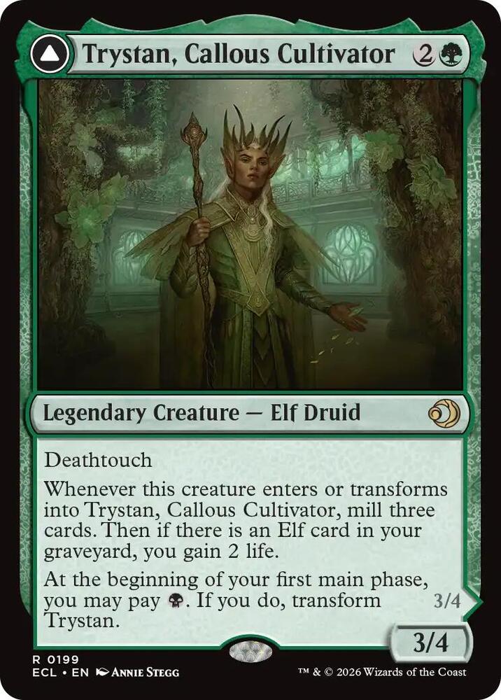 Trystan, Callous Cultivator 199 card from Lorwyn Eclipsed