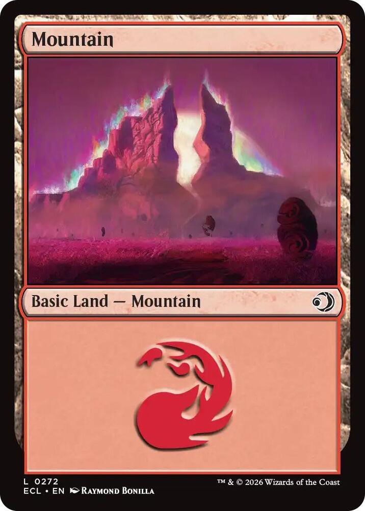 Mountain 272 card from Lorwyn Eclipsed
