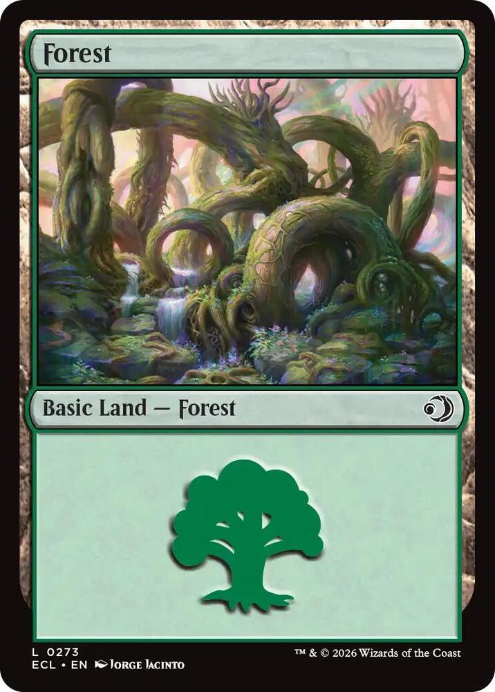 Forest 273 card from Lorwyn Eclipsed