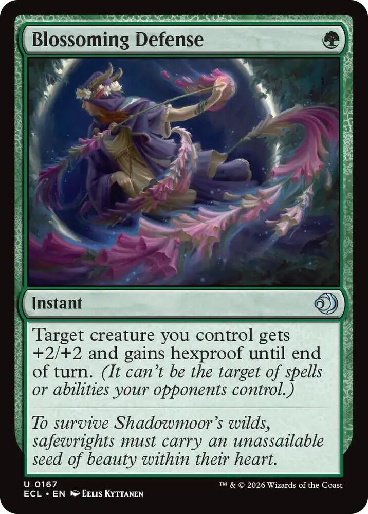 Blossoming Defense 167 card from Lorwyn Eclipsed