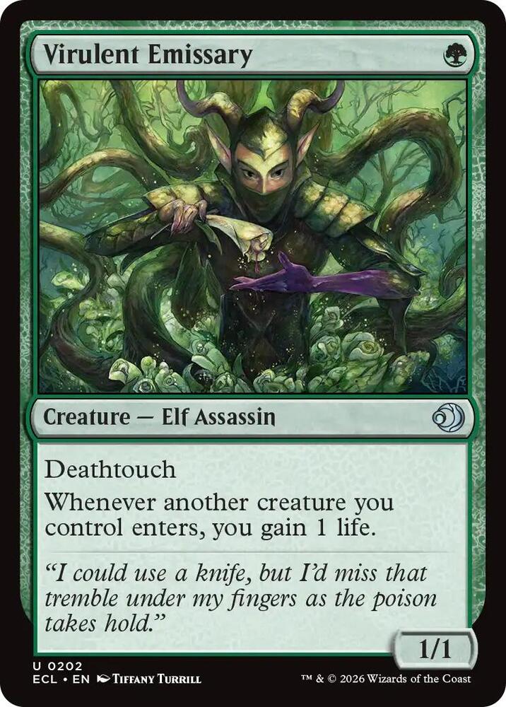 Virulent Emissary 202 card from Lorwyn Eclipsed