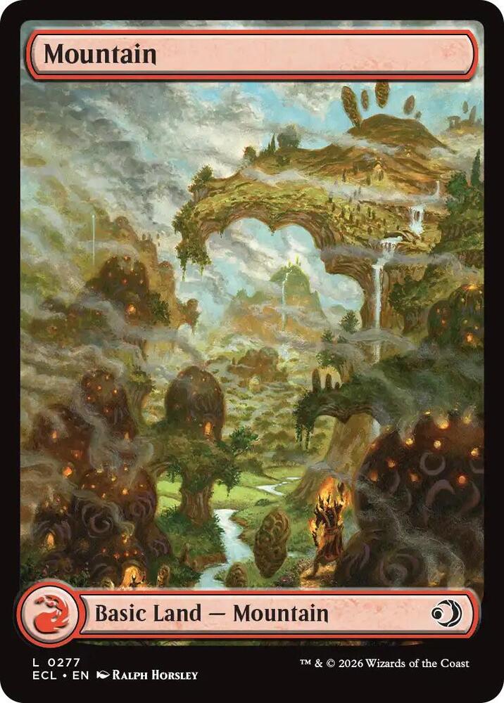 Mountain 277 card from Lorwyn Eclipsed