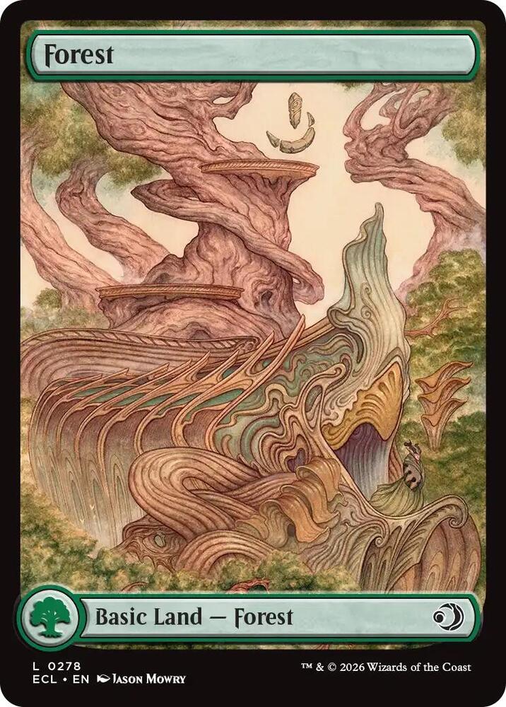 Forest 278 card from Lorwyn Eclipsed