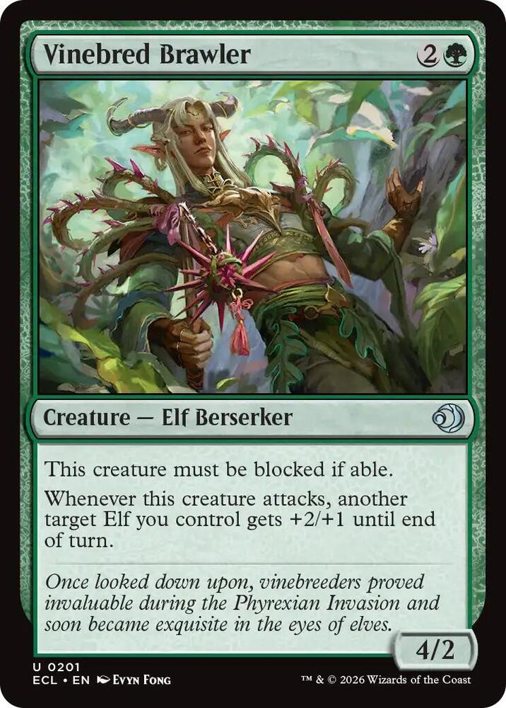 Vinebred Brawler 201 card from Lorwyn Eclipsed