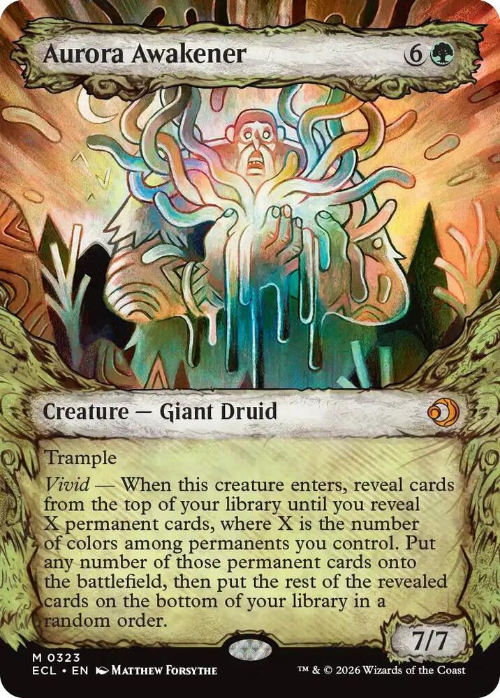 Aurora Awakener (Showcase) 323 card from Lorwyn Eclipsed