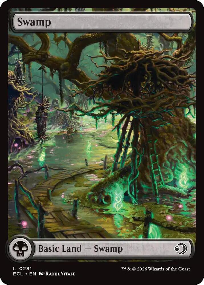 Swamp 281 card from Lorwyn Eclipsed