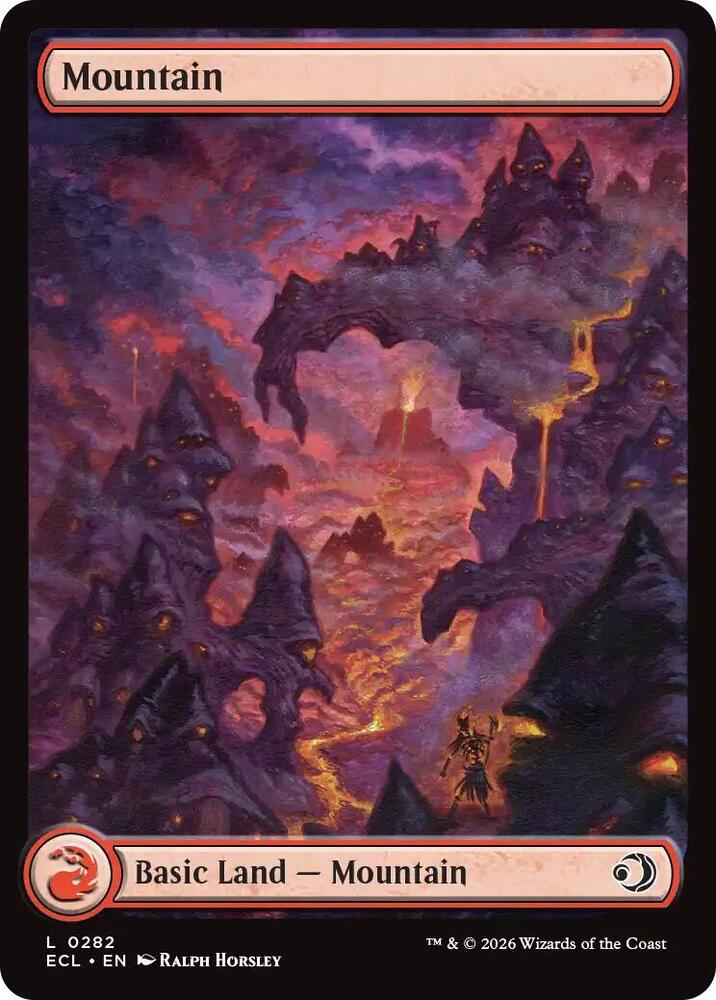 Mountain 282 card from Lorwyn Eclipsed