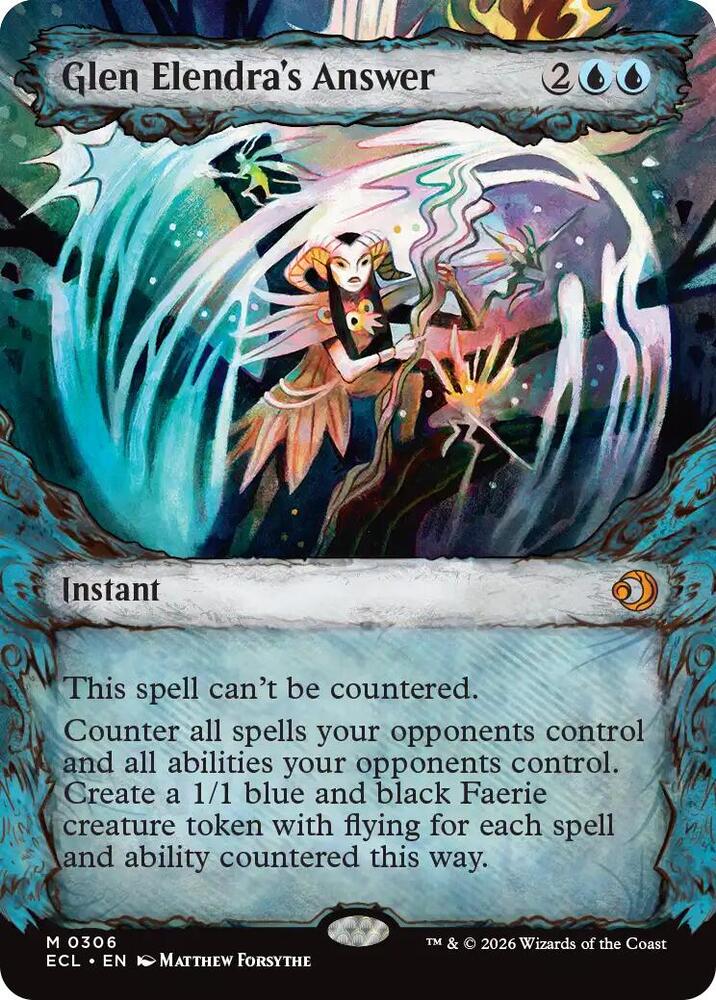 Glen Elendra's Answer (Showcase) 306 card from Lorwyn Eclipsed