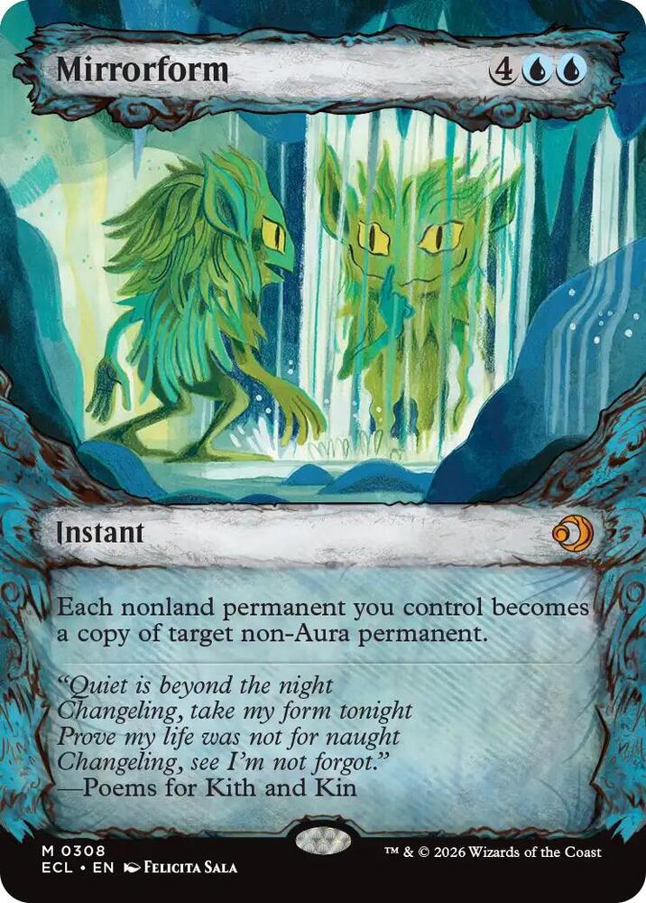 Mirrorform (Showcase) 308 card from Lorwyn Eclipsed