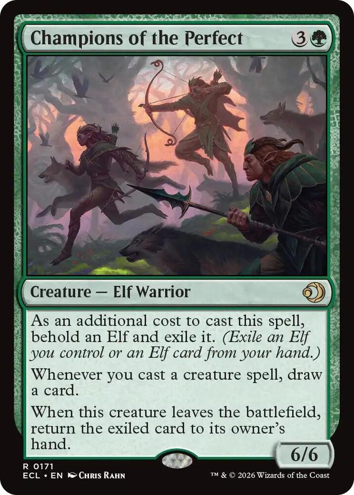 Champions of the Perfect 171 card from Lorwyn Eclipsed