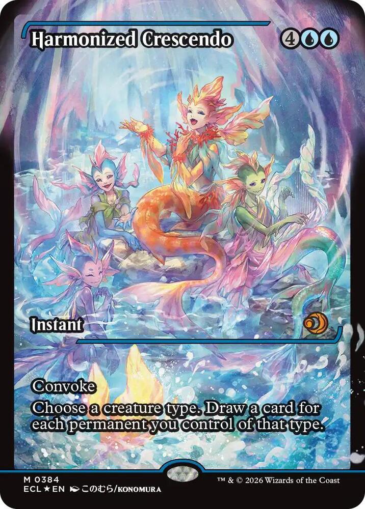 Harmonized Crescendo (Showcase) 384 card from Lorwyn Eclipsed