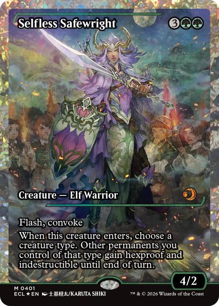 Selfless Safewright (Showcase) (Fracture Foil) 401 card from Lorwyn Eclipsed