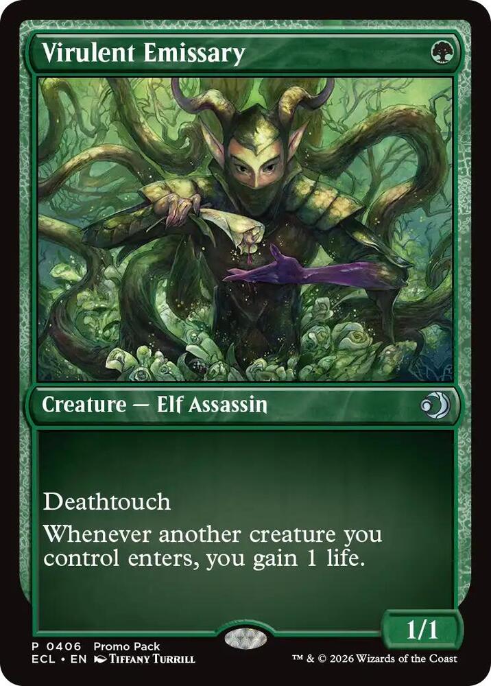 Virulent Emissary 406 card from Promo Pack: Lorwyn Eclipsed
