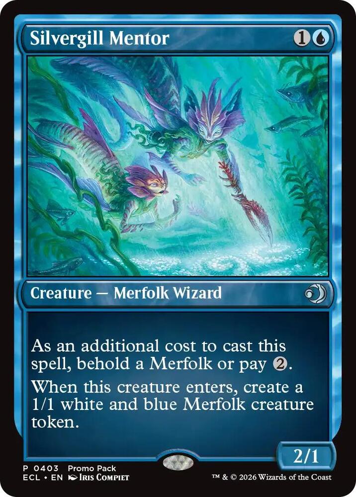 Silvergill Mentor 403 card from Promo Pack: Lorwyn Eclipsed