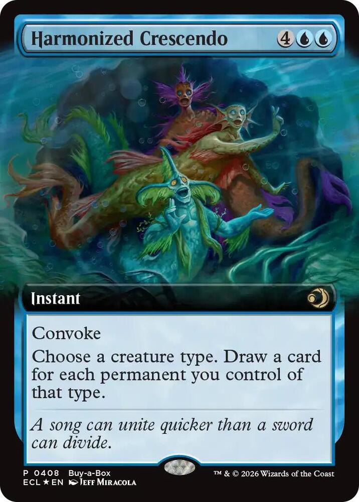 Harmonized Crescendo (Extended Art) 408 card from Buy-A-Box Promos