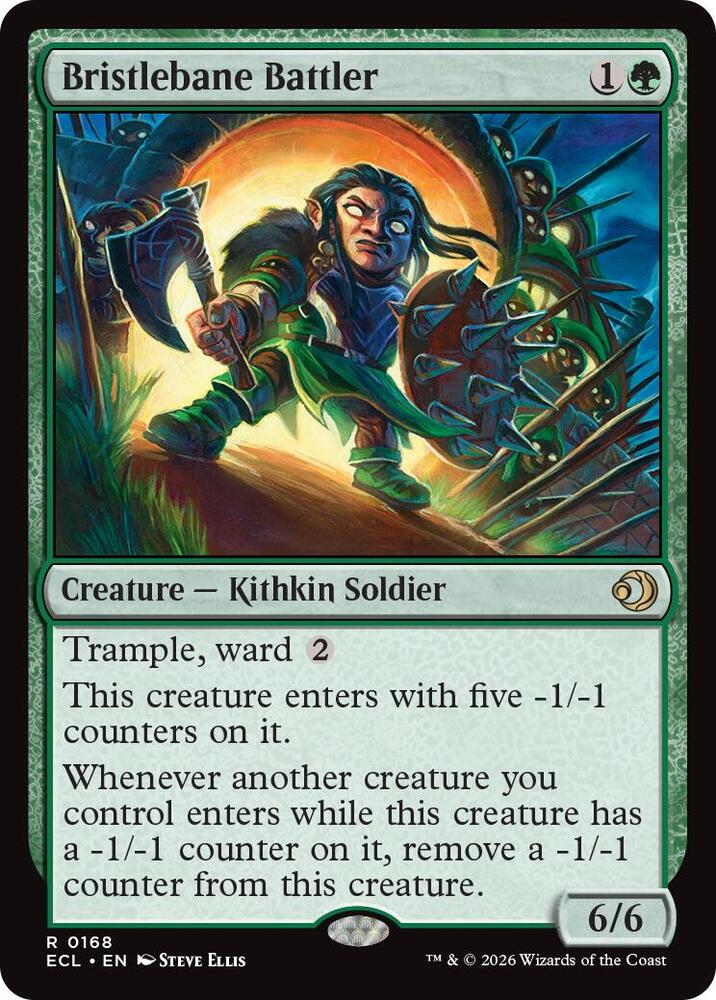 Bristlebane Battler 168 card from Lorwyn Eclipsed