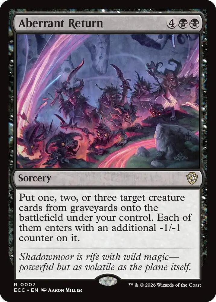 Aberrant Return 7 card from Commander: Lorwyn Eclipsed