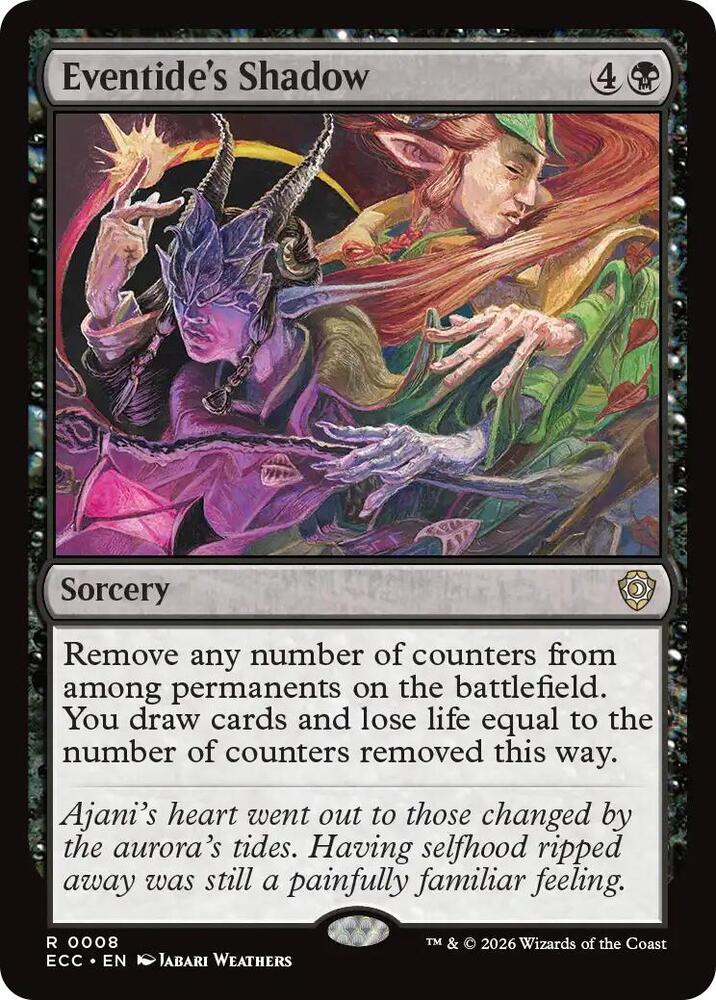 Eventide's Shadow 8 card from Commander: Lorwyn Eclipsed