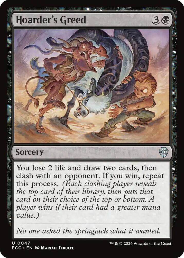 Hoarder's Greed 47 card from Commander: Lorwyn Eclipsed