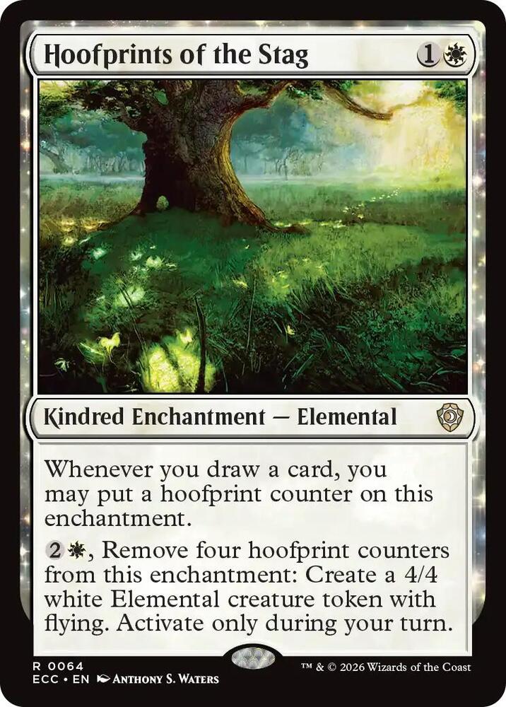 Hoofprints of the Stag 64 card from Commander: Lorwyn Eclipsed