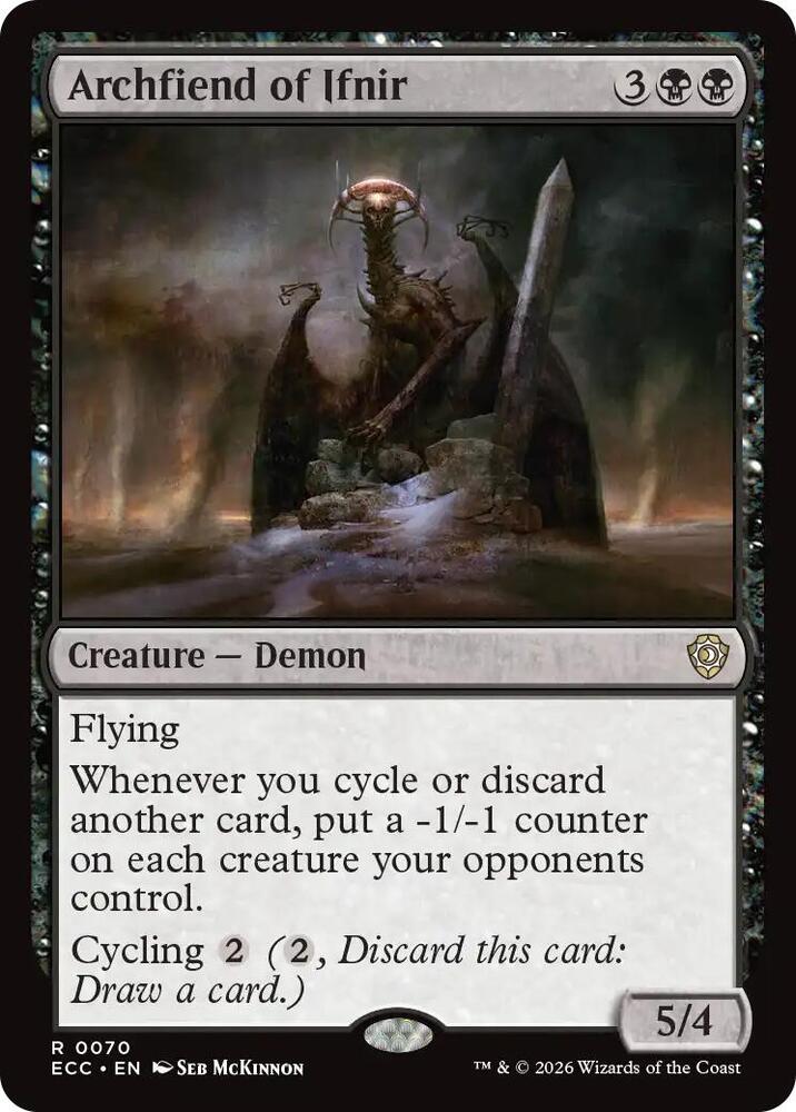 Archfiend of Ifnir 70 card from Commander: Lorwyn Eclipsed