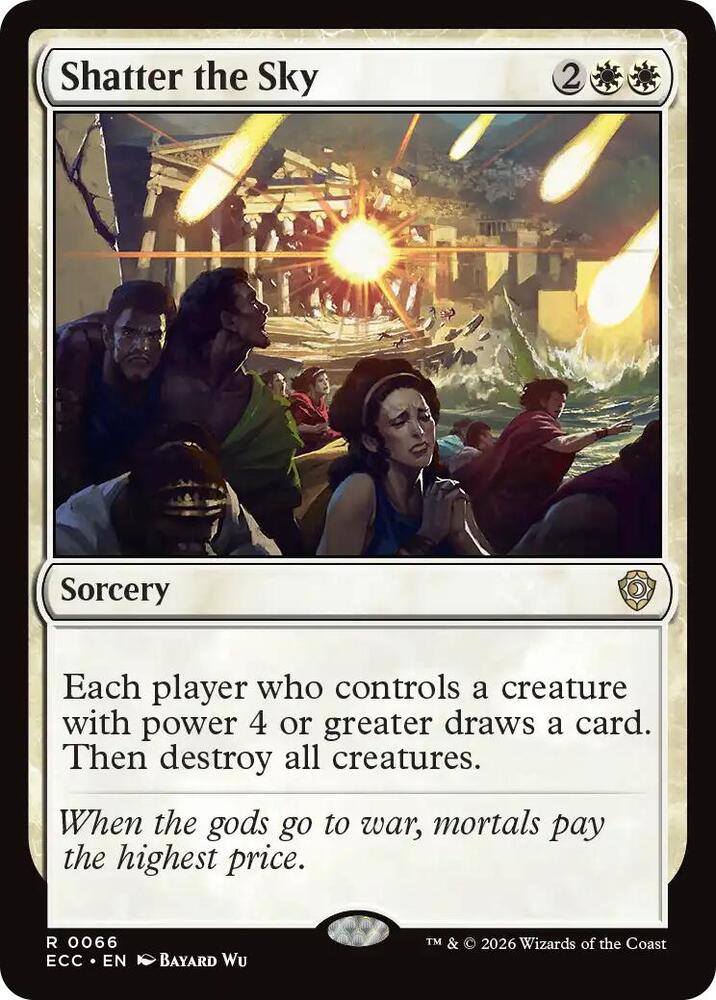 Shatter the Sky 66 card from Commander: Lorwyn Eclipsed