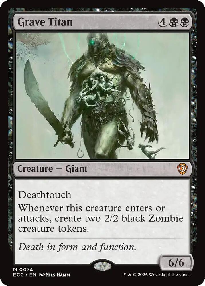 Grave Titan 74 card from Commander: Lorwyn Eclipsed