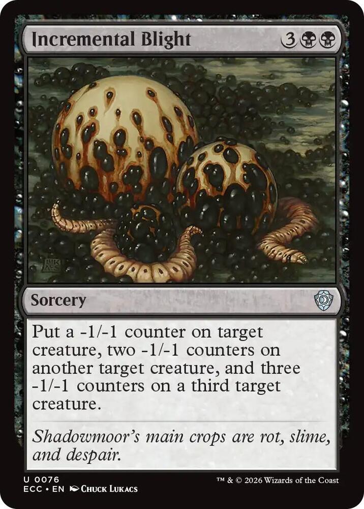Incremental Blight 76 card from Commander: Lorwyn Eclipsed
