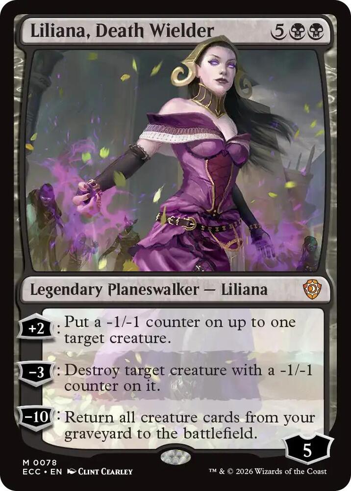 Liliana, Death Wielder 78 card from Commander: Lorwyn Eclipsed