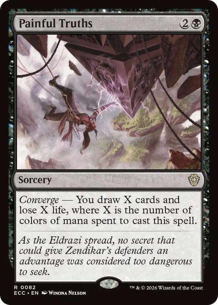 Painful Truths 82 card from Commander: Lorwyn Eclipsed